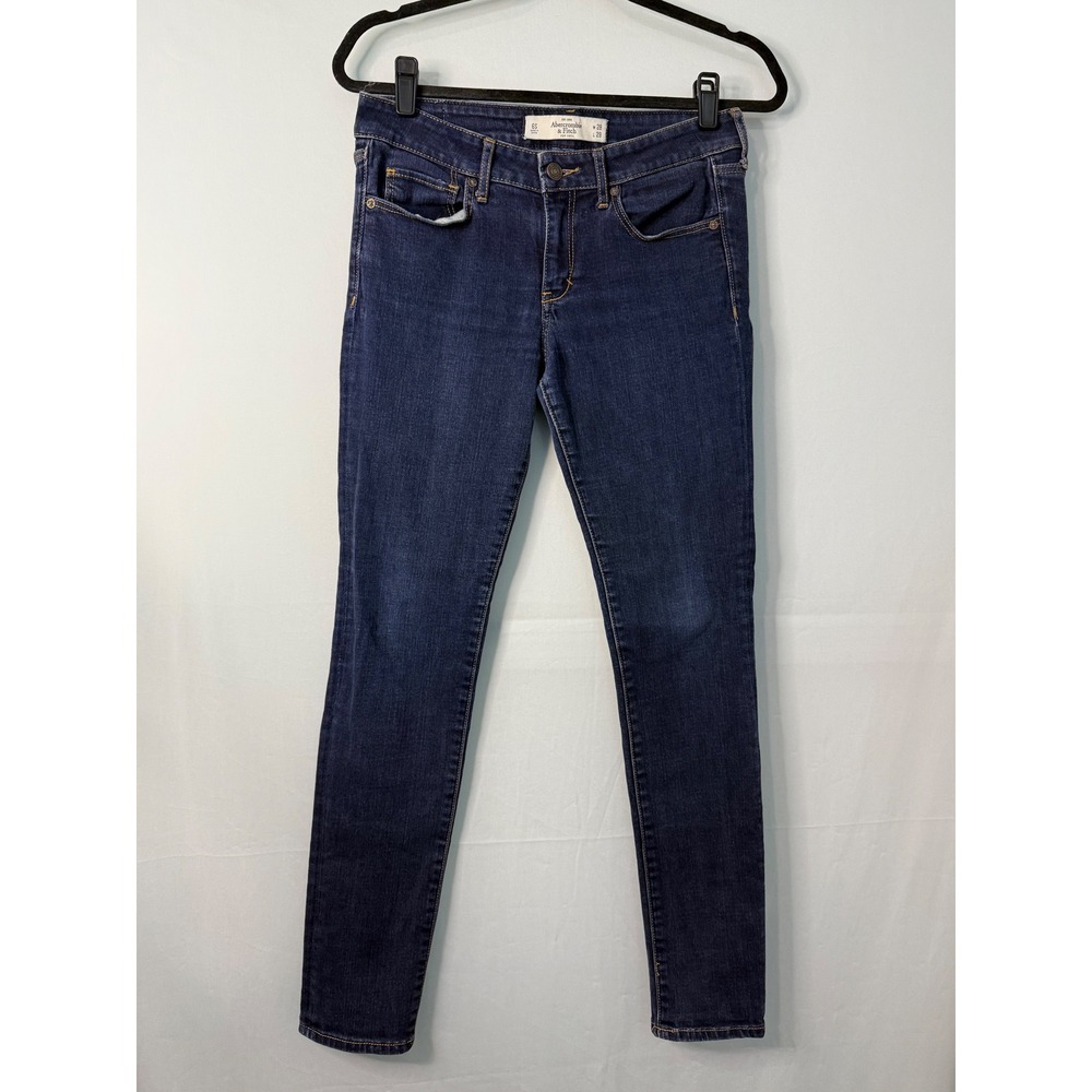 Abercrombie Fitch Super Skinny Jeans Dark Wash‎ Size 6S W28 L29
